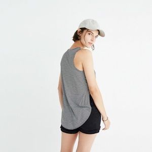 Madewell Split Side “Strum” Striped Tank